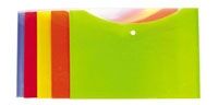Beautone Document Wallet Bantex - A4 Polypropylene (PP) Cover With Button: Caribbean Lime