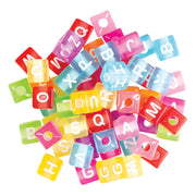 Plastic Alphabet Cube Beads Large