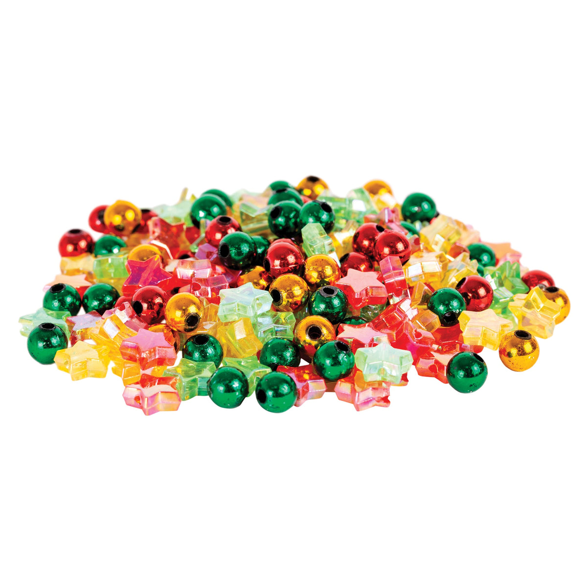 Assorted Christmas Beads 250g