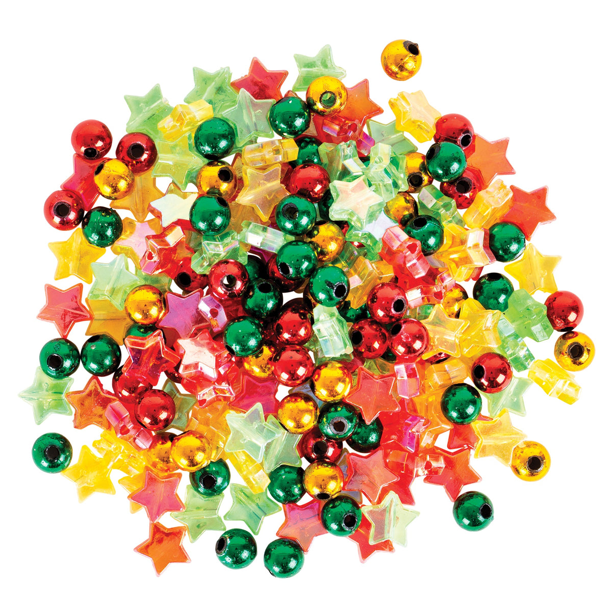 Assorted Christmas Beads 250g
