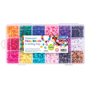 Classroom Pony Beads in Sorting Tray
