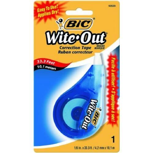 Bic Correction Tape - Wite-Out Ez Correct: 4.2mmx12m (Single)