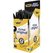 Bic Pen - Ballpoint Cristal Original: Medium Black (Box of 50)