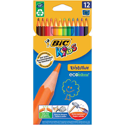 Bic Kids Evolution Coloured Pencils - Pack of 12