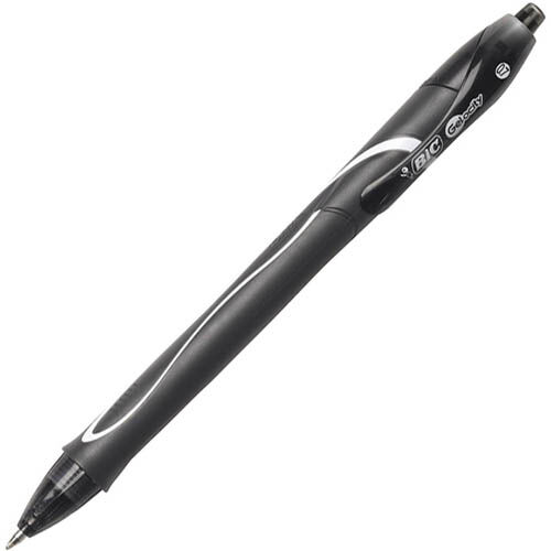 BIC Pen - Gelocity Quick Dry Retractable: Black (Box of 12)