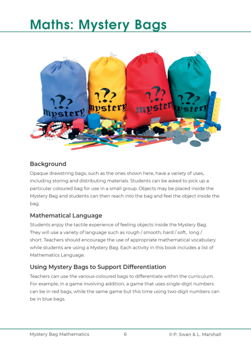 Mystery Bag Mathematics