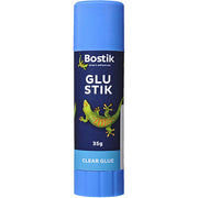 Bostik Glue - Clear Stick 35g (Pack of 10)