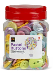Buttons Jar - Pastel (400g)