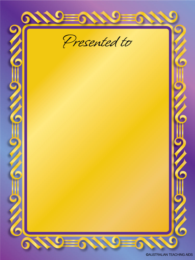 Formal Presentation Bookplate - Small Bookplates