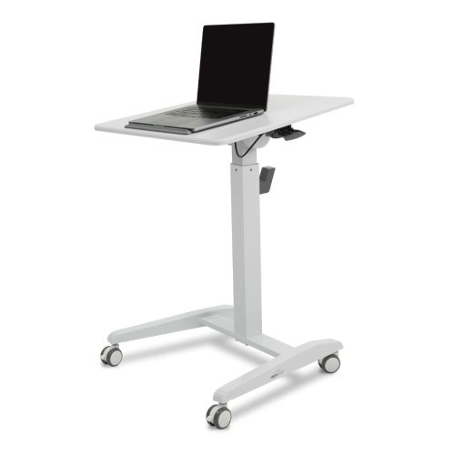 Visionchart Height Adjustable Mobile Laptop Desk White