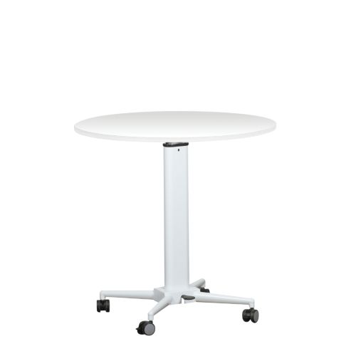 Visionchart Height Adjustable Breakroom Table White