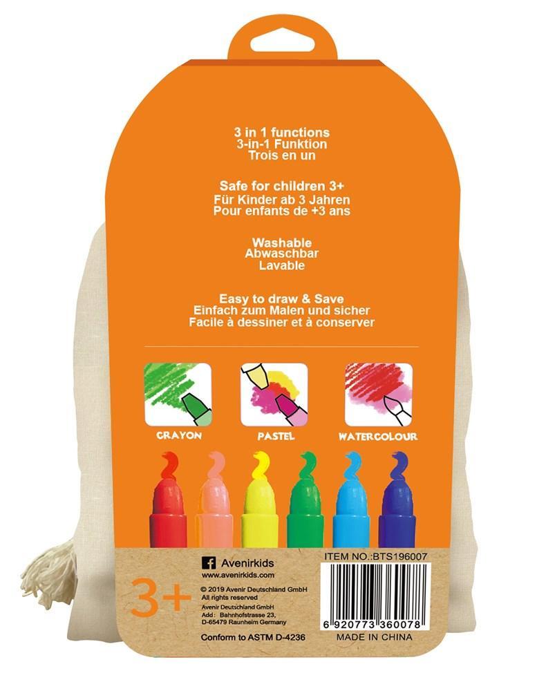 Avenir Silky Crayons Canvas Bag - Fox