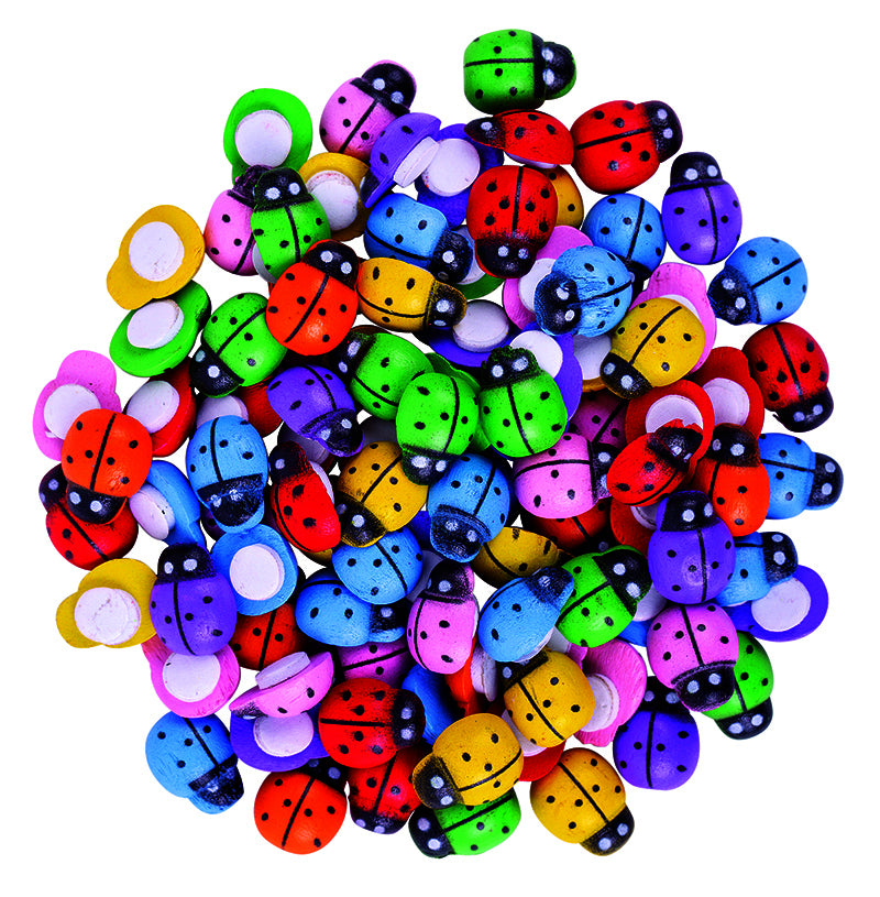 Wooden Ladybugs - Assorted (Pack of 200)
