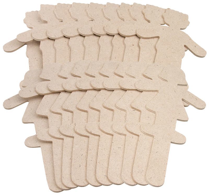 Fibreboard Figures - Pack of 30