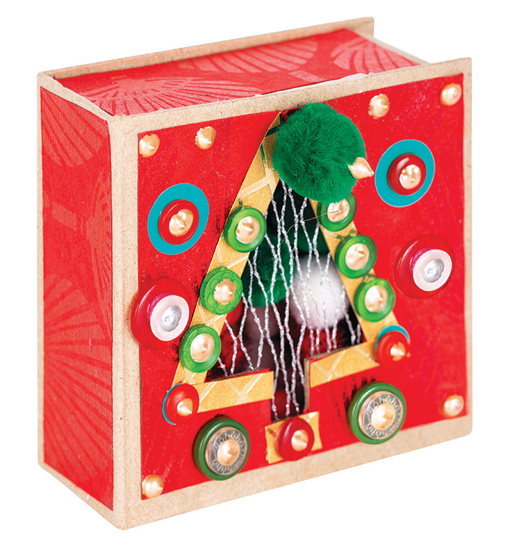 Papier Mache Cut-Out - Tree Box