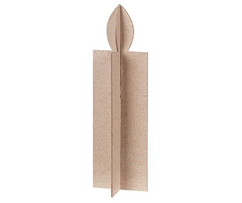 3D Papier Mache Christmas Candle - Set of 10