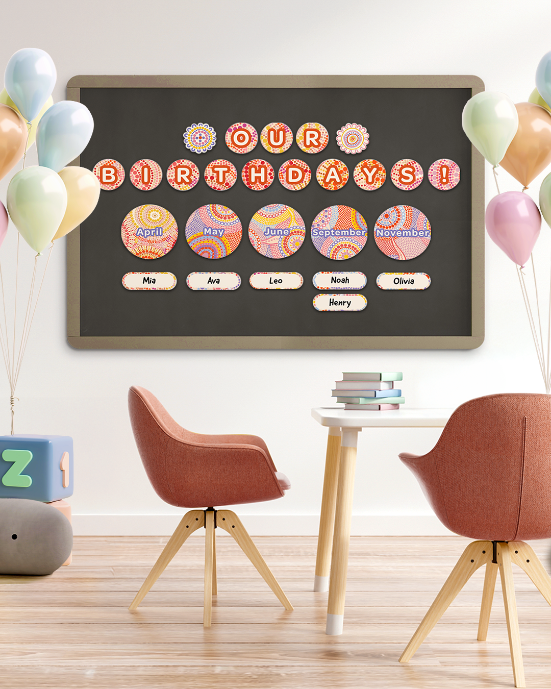 Rainbow Dreaming - Birthday Mini Bulletin Board Set
