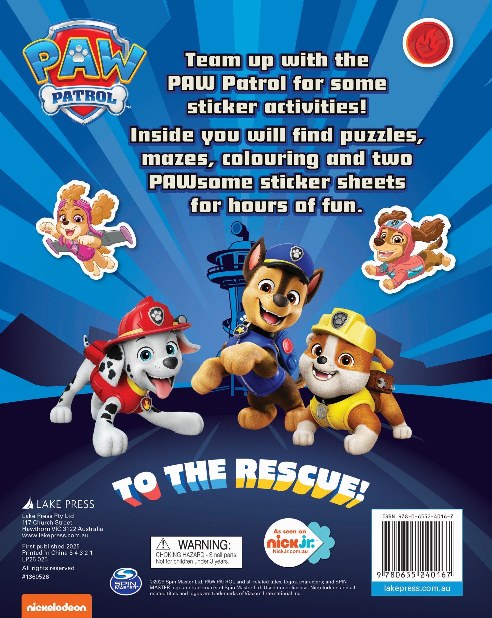 PAW Patrol - Ultimate Sticker Book - To the Rescue! — inside page 6