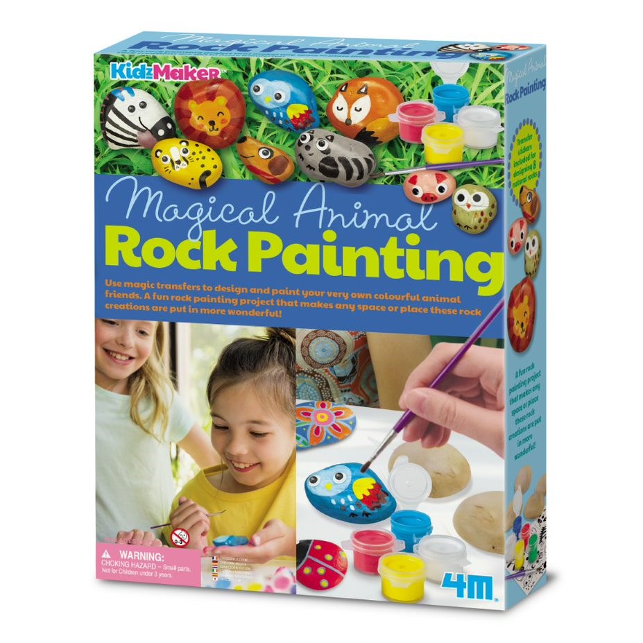 4M KidzMaker - Magical Animal Rock Painting