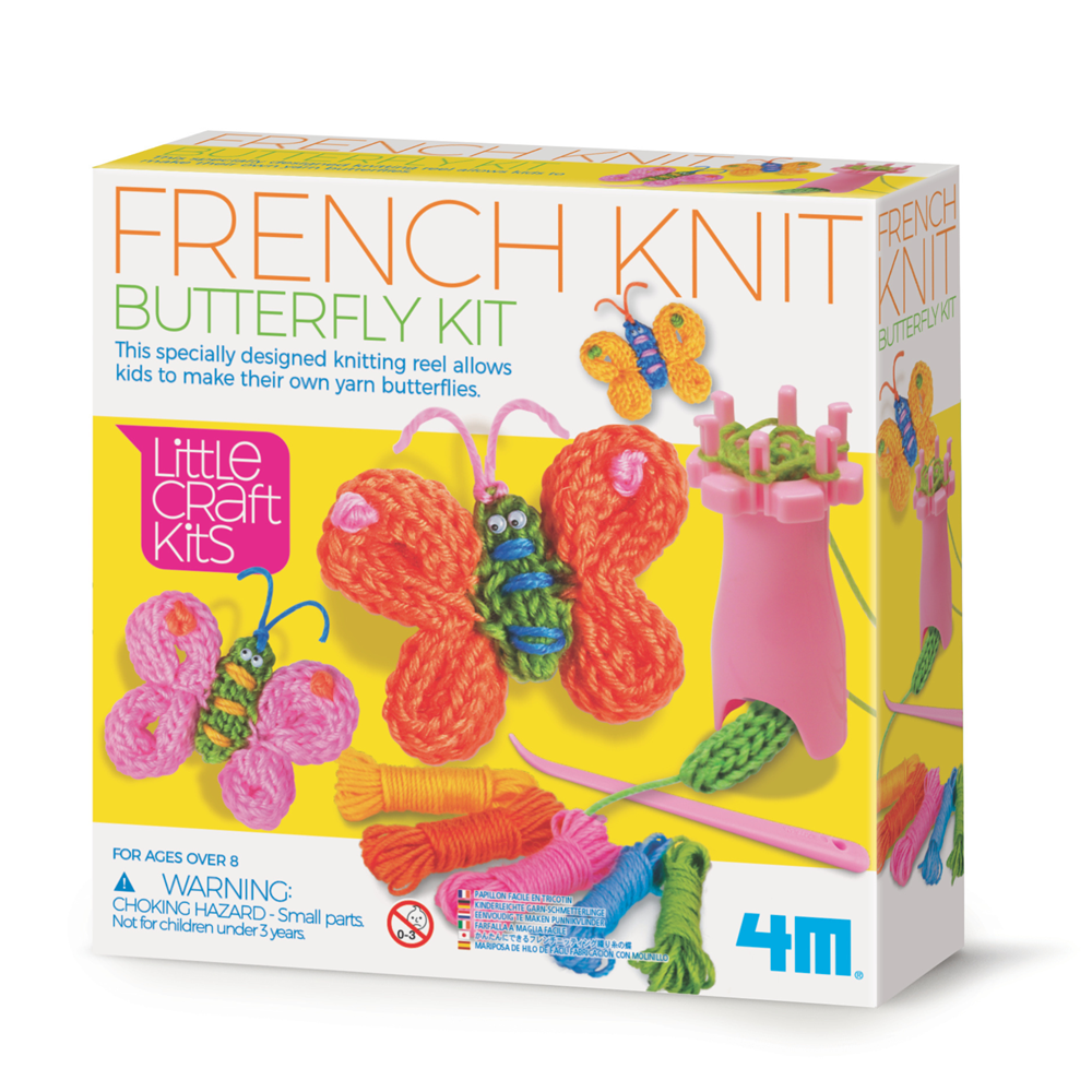 4M Little Craft - Spool Knit Butterflies Kit