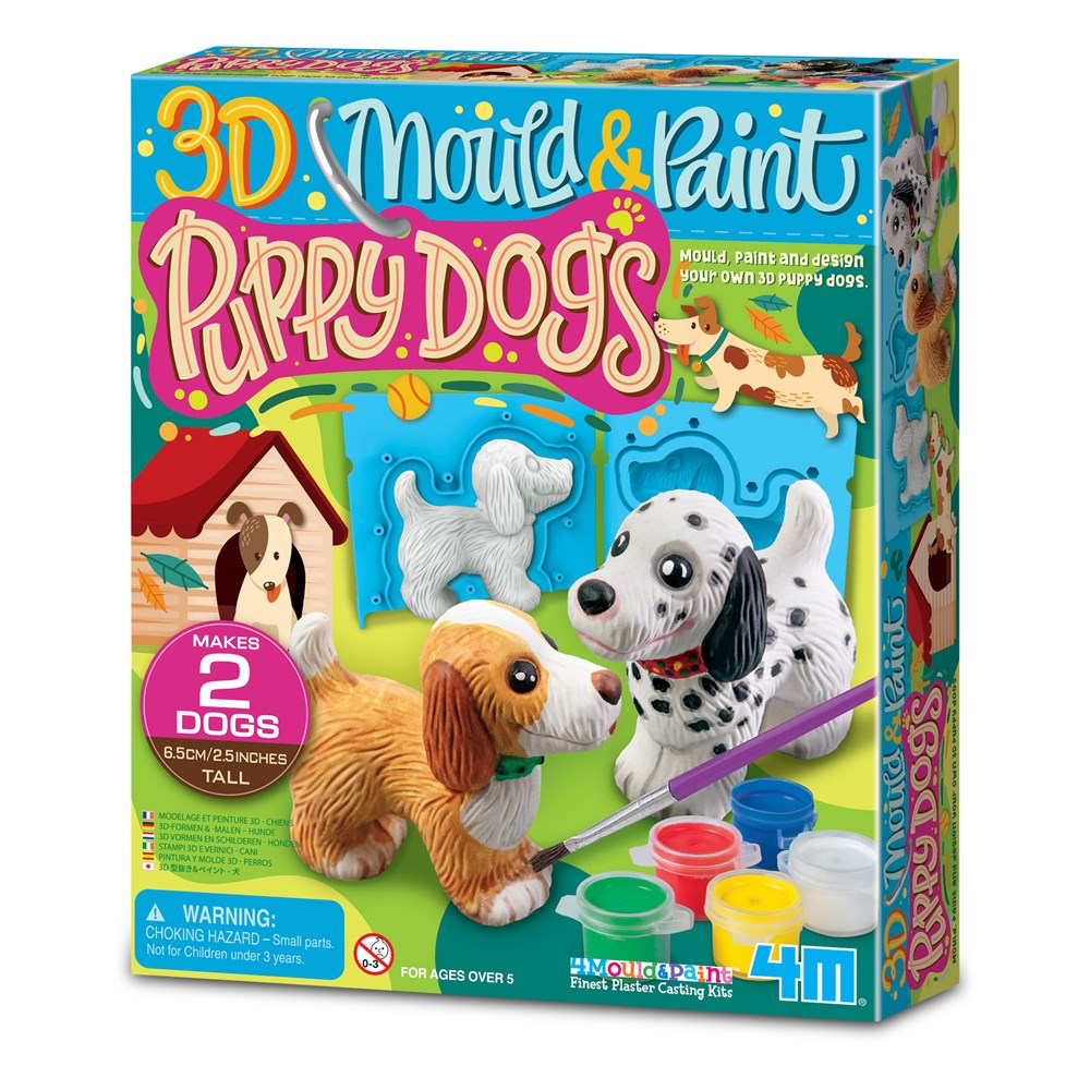 4M Mould & Paint - 3D Puppy Dogs