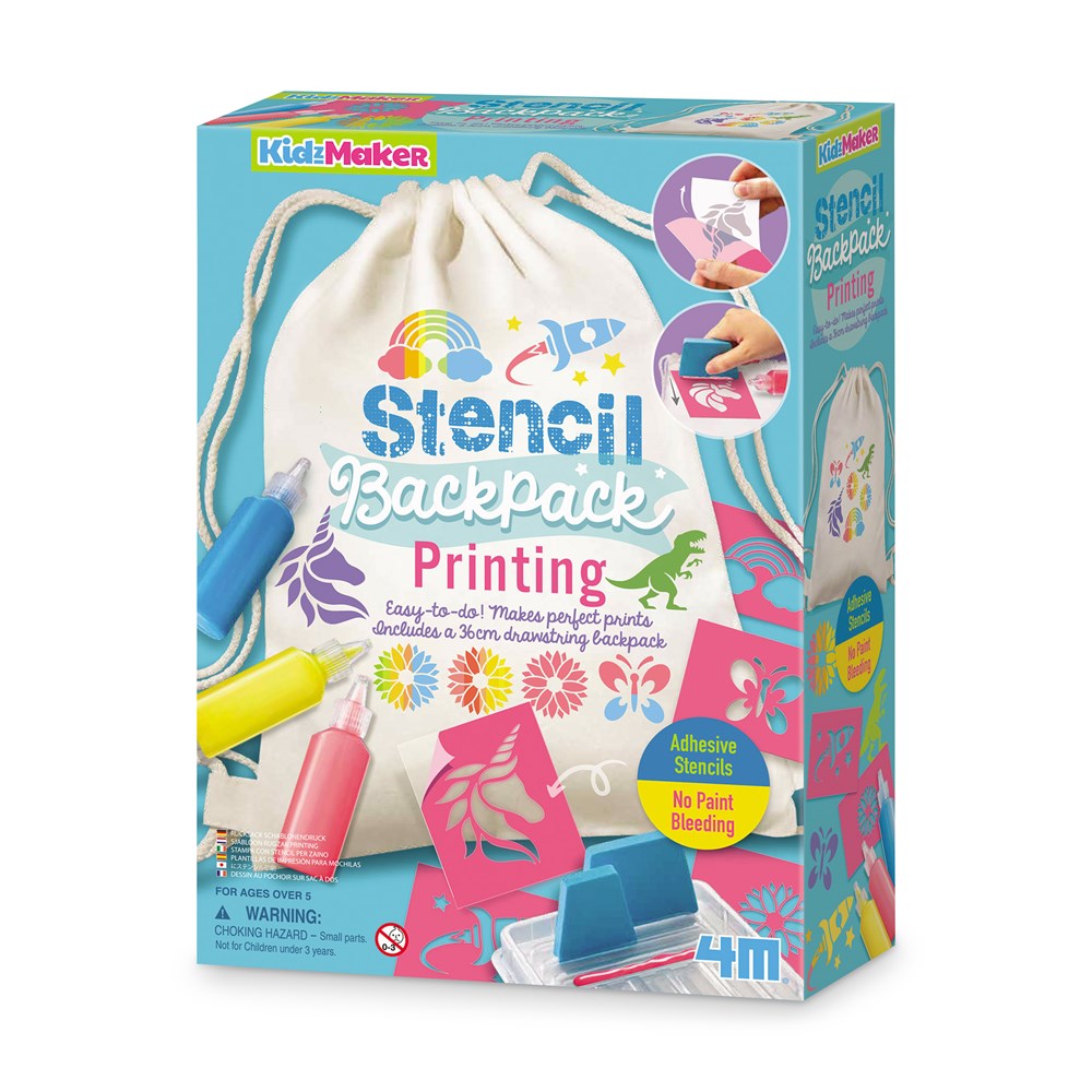 4M KidzMaker - Stencil Backpack Printing