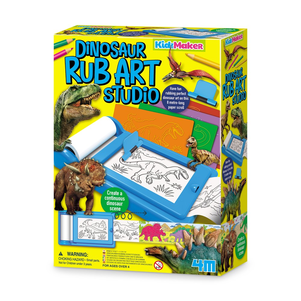 4M KidzMaker - Dinosaur Rub Art Studio