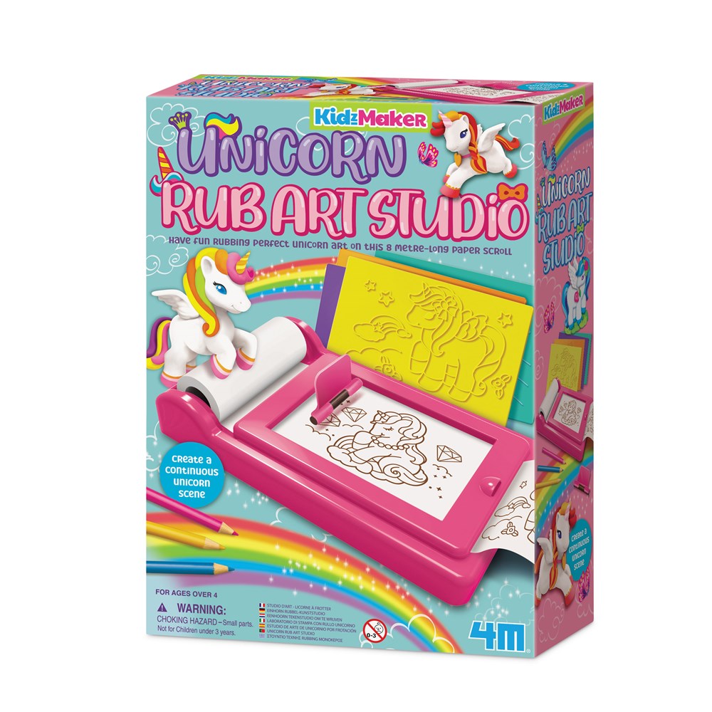 4M KidzMaker - Unicorn Rub Art Studio