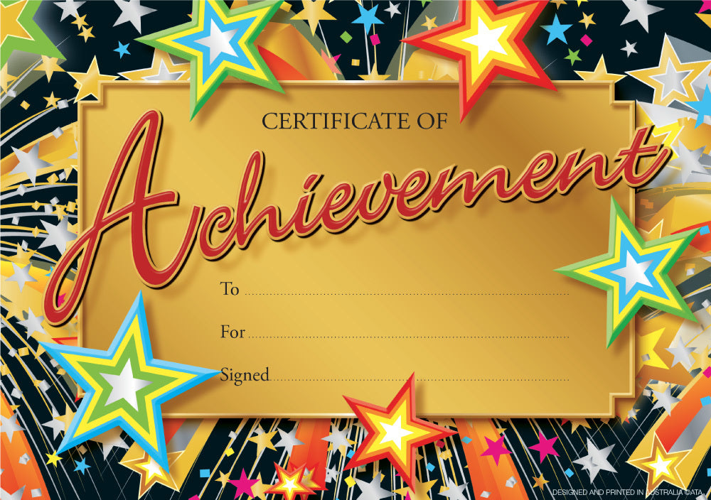 Achievement Merit Certificate - Pack of 35 (Previous Design)