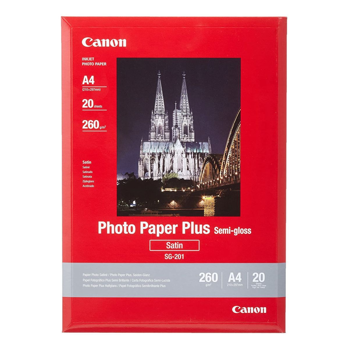 Canon Photo Paper Plus: Semi-Gloss - 20 Sheets (260GSM)