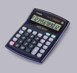 Casio Calculator - WD220MS 12-Digit Desktop Water-Protected