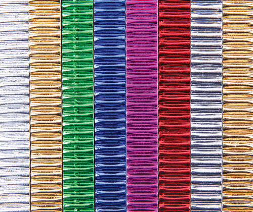 Corrugated Strips Metallic - Assorted Pack of 10