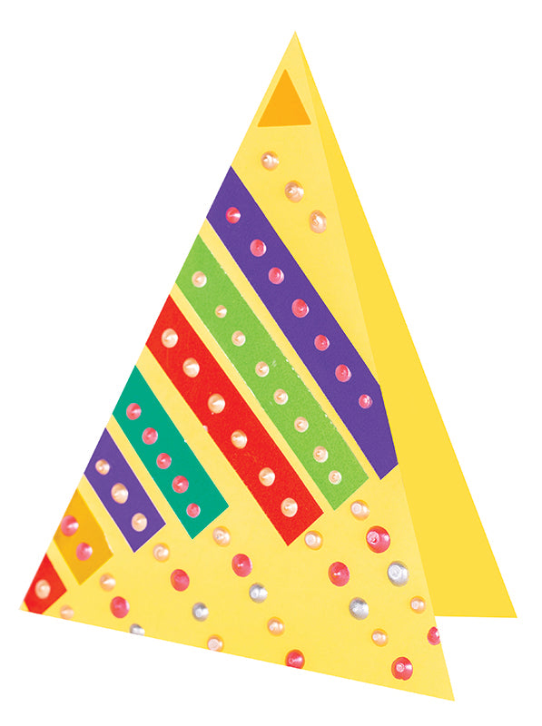Pastel Triangle Cards - Pack of 10 (5 colours)
