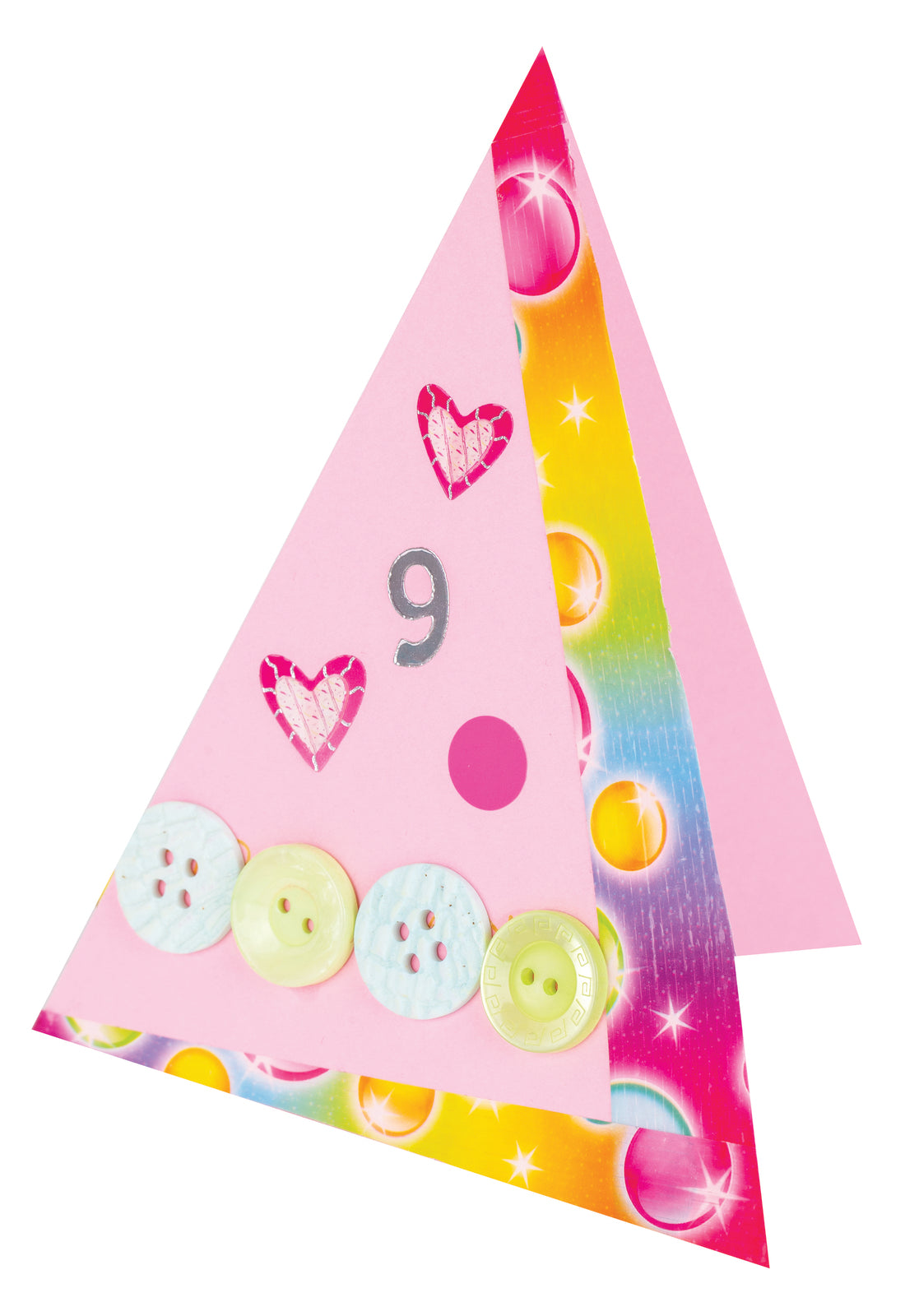 Pastel Triangle Cards - Pack of 10 (5 colours)