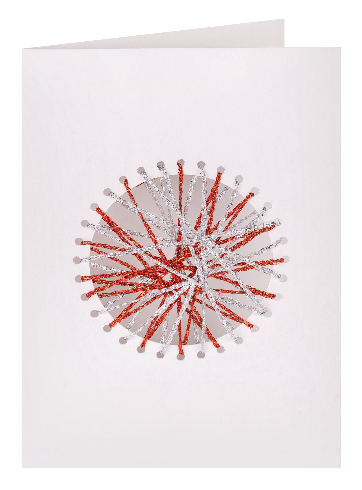 Christmas Cut-Out Threading Cards - Pack of 10
