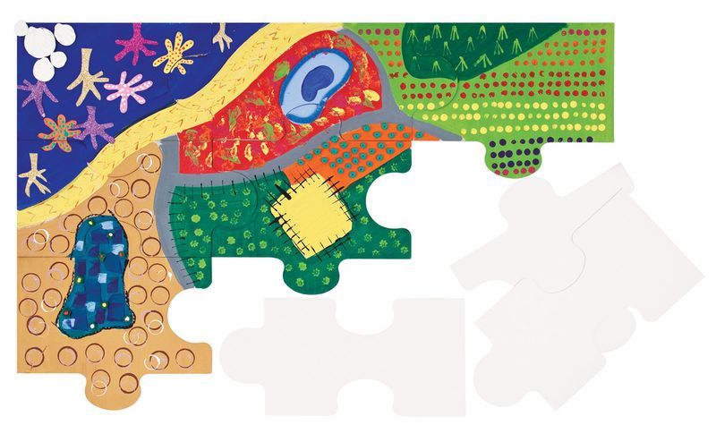 Cardboard Mural Jigsaw