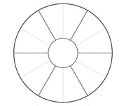 Cardboard Colour Wheel Template 300gsm 210mm 10’s