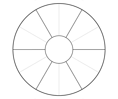 Cardboard Colour Wheel Template 300gsm 210mm 10’s