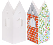 Pre-cut Cardboard House (18.2 x 30cm) - Pack of 10