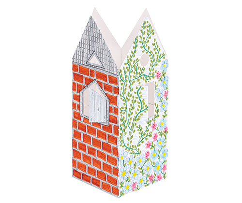 Pre-cut Cardboard House (18.2 x 30cm) - Pack of 10