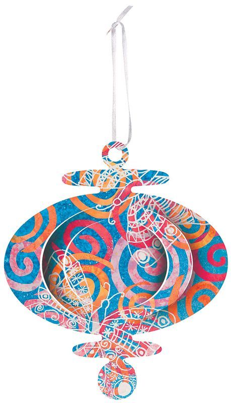 Cardboard Hanging Ornaments - Pack of 40