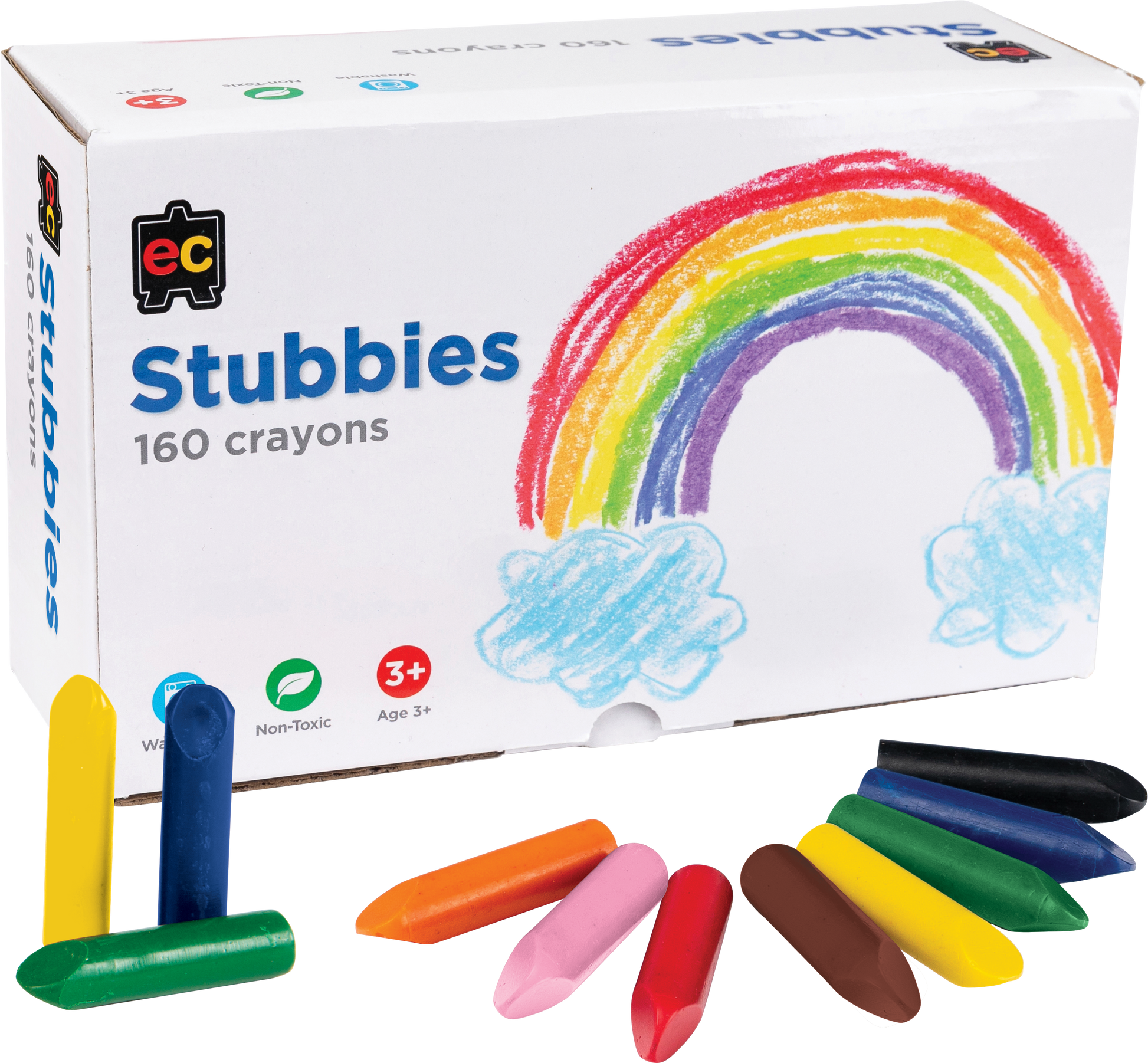Stubbies' Crayons - 160 Pieces School Pack