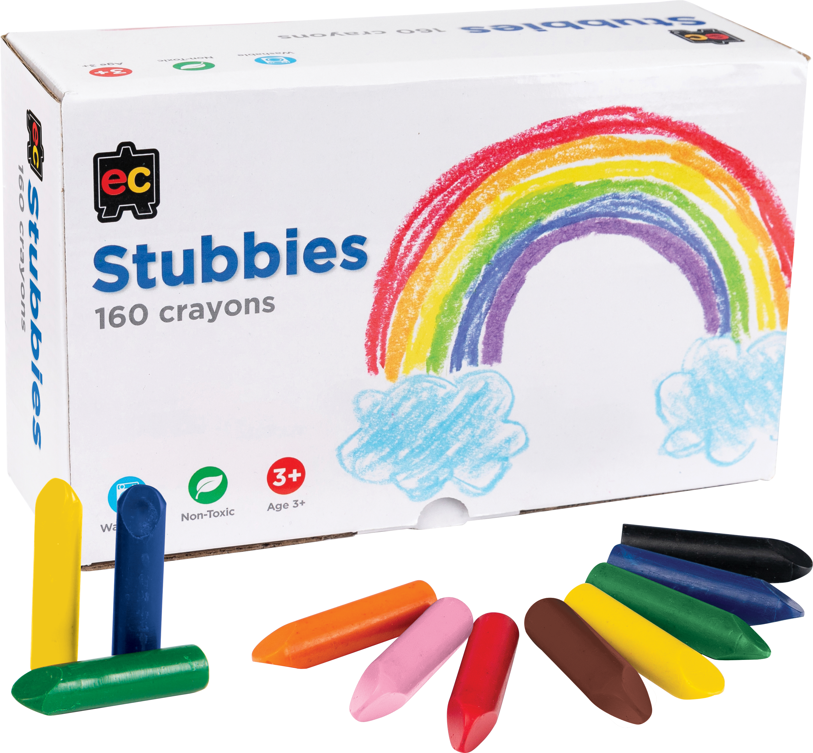 Stubbies' Crayons - 160 Pieces School Pack