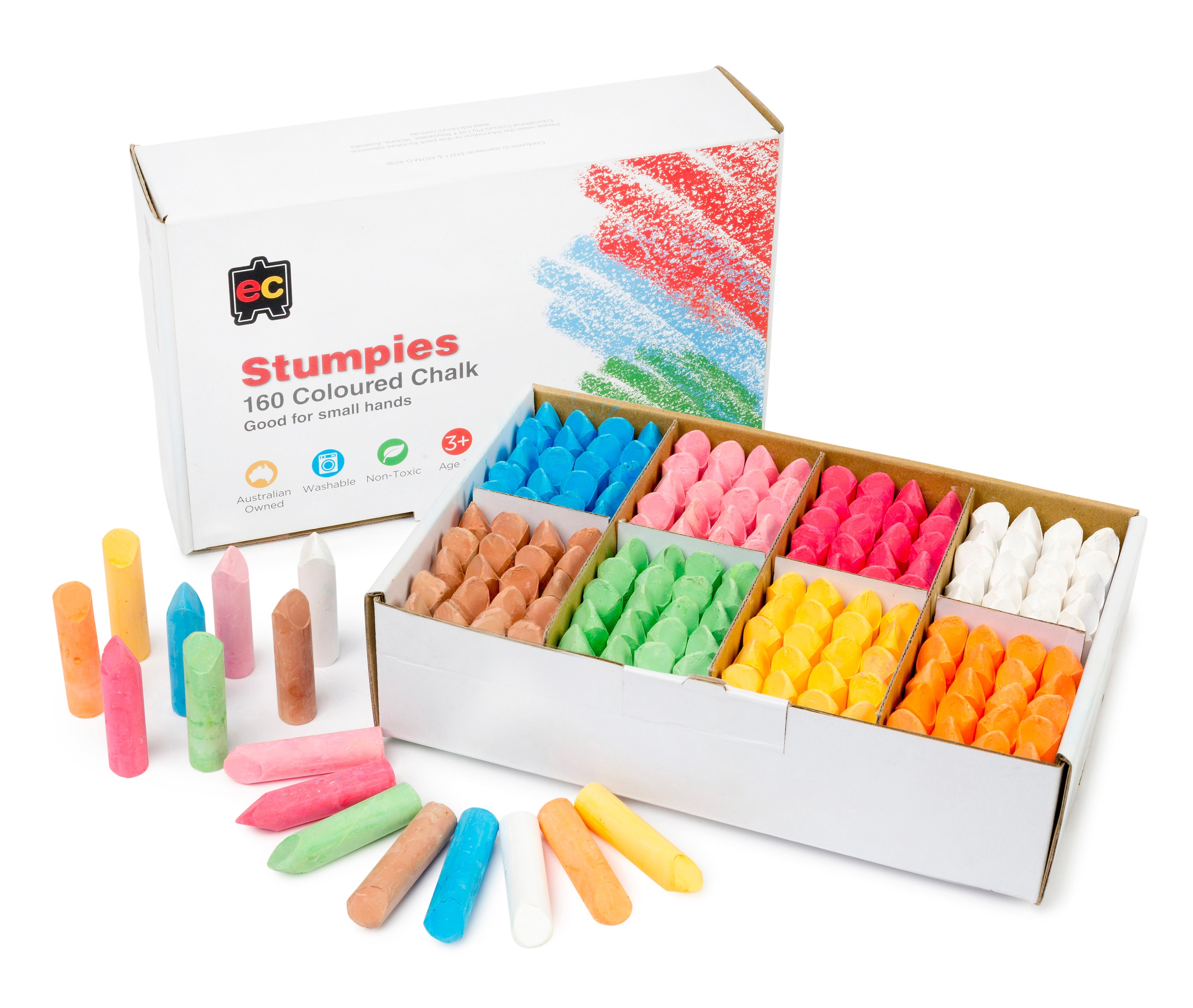Stumpies' Chalk - 160 Piece School Pack