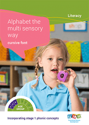 Alphabet the Multi Sensory Way - Cursive Font