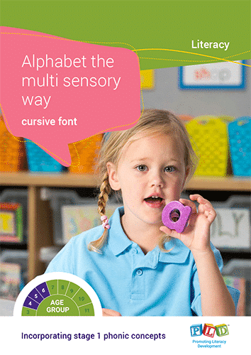 Alphabet the Multi Sensory Way - Cursive Font