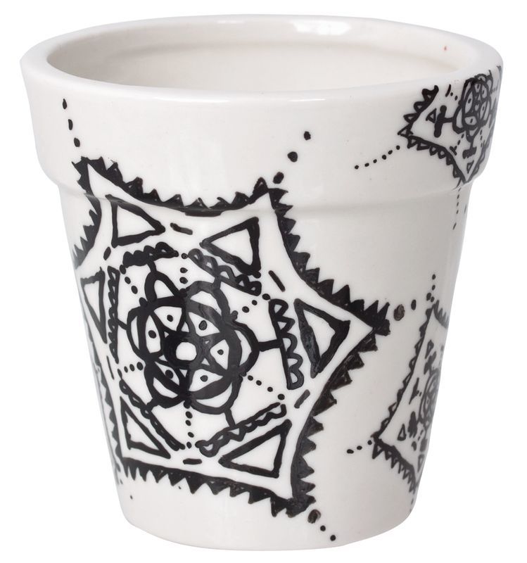 Ceramic Flower Pots - Pack of 4