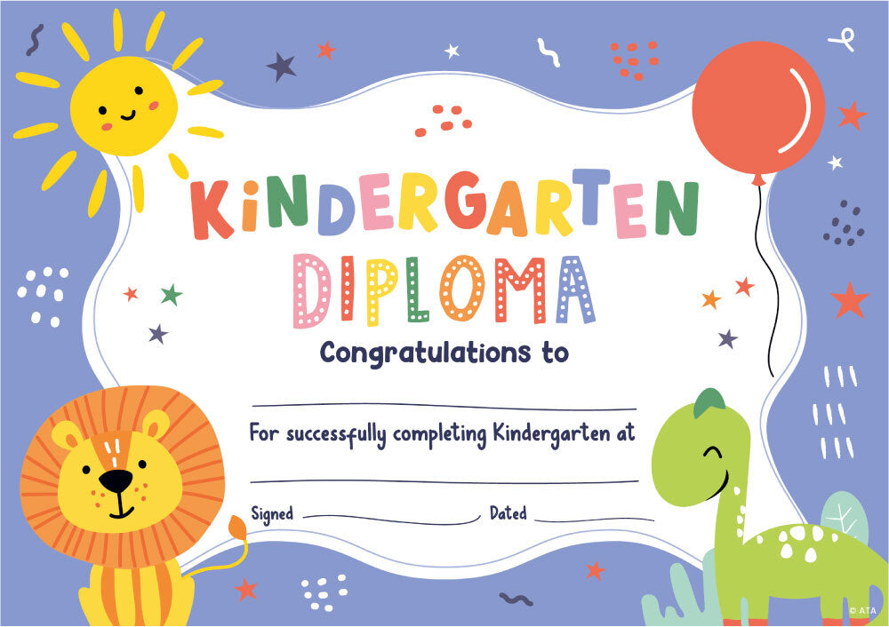 Kindergarten Diploma - Certificates