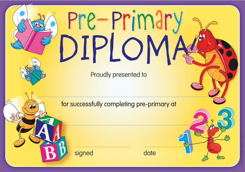 Pre-Primary Diploma - Certificates