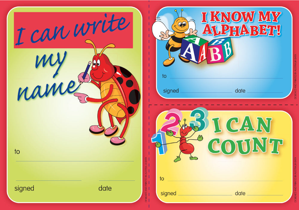 Early Years Achievements - Certificates